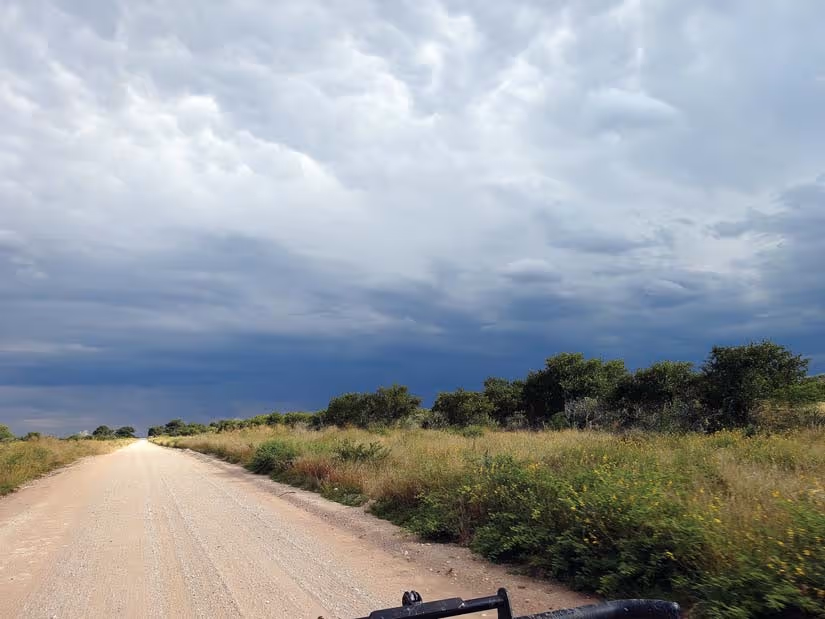 Storm rolling in south toward Hereroland